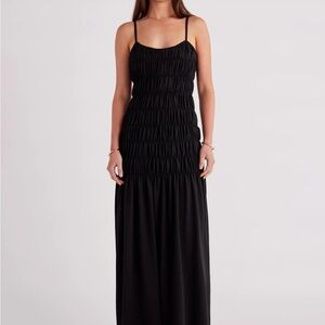 SNDYS Ingrid Black Maxi dress